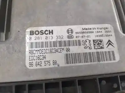 Second-hand car spare part ecu engine control for citroen c4 picasso i monospace (ud_) 1.6 hdi oem iam references 9664257580  0281013332