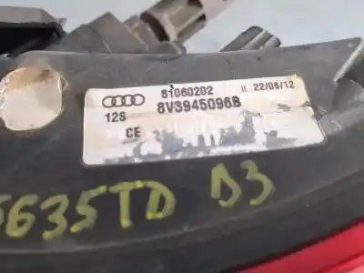Автозапчасти б/у правый задний фонарь за audi a3 (8v) ambiente ссылки oem iam 8v3945096b  