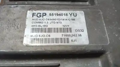 Second-hand car spare part ecu engine control for opel combo cargo oem iam references 55194018  