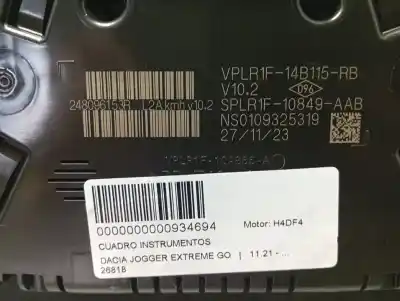 Second-hand car spare part dashboard for dacia jogger extreme go 100 cv / 74 kw oem iam references 248096153r  