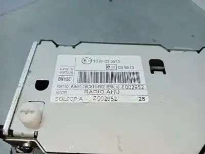 Peça sobressalente para automóvel em segunda mão sistema de áudio / rádio cd por ford fiesta (cb1) titanium referências oem iam aa6t18c815  