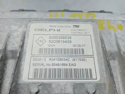 Second-hand car spare part ecu engine control for renault clio iii confort expression oem iam references 8200399038  