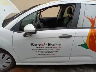 Second-hand car spare part left front door for citroen c3 comercial 74 cv / 55 kw oem iam references 