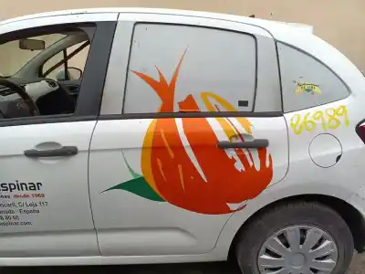 Second-hand car spare part rear left door for citroen c3 comercial 74 cv / 55 kw oem iam references 