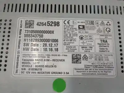 Автозапчасти б/у аудиосистема / радио cd за opel corsa e selective ссылки oem iam 42645298  