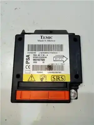 Автозапчасти б/у БЛОК УПРАВЛЕНИЯ ПОДУШКАМИ БЕЗОПАСНОСТИ за CITROEN C3 (2002->)  ссылки OEM IAM 9651927580  