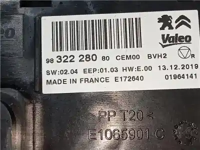 Second-hand car spare part electronic module for peugeot 308 sportium 119 cv / 88 kw oem iam references 9832228080  