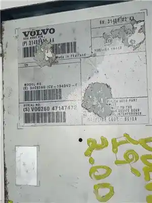 Second-hand car spare part electronic module for volvo v40 (2012->) 2.0 inscription [2.0 ltr. - 140 kw diesel cat] oem iam references 31409935aa  