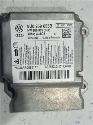 Peça sobressalente para automóvel em segunda mão Centralina De Airbag por AUDI Q3 (8UB, 8UG) 2.0 TDI QUATTRO Referências OEM IAM 8U0959655B  