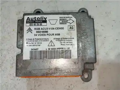 Автозапчасти б/у блок управления подушками безопасности за CITROEN BERLINGO XTR 1.6 HDi 92 ссылки OEM IAM 603602500  