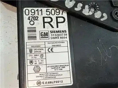 Pezzo di ricambio per auto di seconda mano quadro di chiusura per opel corsa c (x01) 1.3 cdti (f08 f68) riferimenti oem iam 5wk48664g  