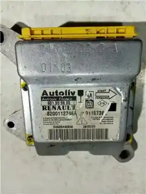 Pièce détachée automobile d'occasion boitier de commande d'airbag pour renault trafic iii furgón l1h1 2.8t 110 cv / 81 kw références oem iam 8200112746a  