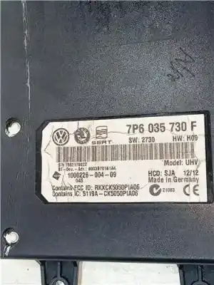 Автозапчасти б/у электронный модуль за seat leon (5f1) (09.2012->) 2.0 fr [2.0 ltr. - 135 kw tdi] ссылки oem iam 7p6035730f  