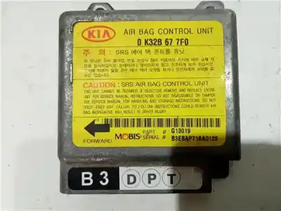 Second-hand car spare part Airbag Control Unit for KIA RIO (BC) 1.3 RS Paket S Berlina OEM IAM references 0K32B677F0  