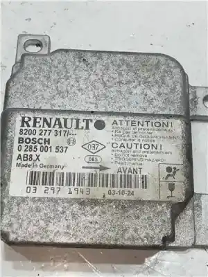 Автозапчасти б/у БЛОК УПРАВЛЕНИЯ ПОДУШКАМИ БЕЗОПАСНОСТИ за RENAULT CLIO II FASE II (B/CB0)  ссылки OEM IAM 8200277317  