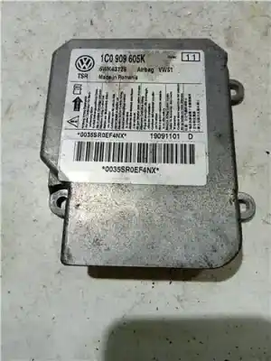 İkinci el araba yedek parçası hava yastigi kontrol ünitesi için volkswagen polo (9n3) gt 105 cv / 77 kw oem iam referansları 1c0909605k  