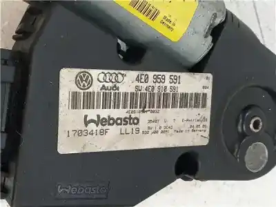 Peça sobressalente para automóvel em segunda mão motor elétrico de teto por audi a8 (4e) 3.0 tdi quattro referências oem iam 4e0959591 1703418f  