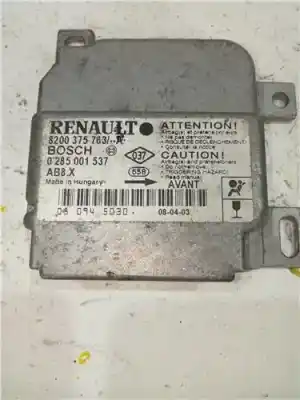Автозапчасти б/у БЛОК УПРАВЛЕНИЯ ПОДУШКАМИ БЕЗОПАСНОСТИ за RENAULT CLIO II FASE II (B/CB0)  ссылки OEM IAM 8200375763A  
