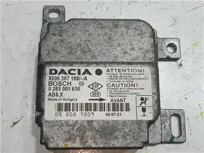 Pezzo di ricambio per auto di seconda mano Centralina Airbag per DACIA LOGAN (LS_) 1.4 (LSOA LSOC LSOE LSOG) Riferimenti OEM IAM 0285001650  