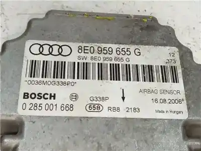 Peça sobressalente para automóvel em segunda mão centralina de airbag por audi a4 berlina (8e) 2.0 tdi 16v (103kw) referências oem iam 8e0959655g  