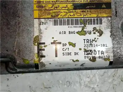 Peça sobressalente para automóvel em segunda mão centralina de airbag por toyota auris (_e15_) 1.4 d-4d (nde150_) referências oem iam 222814101  