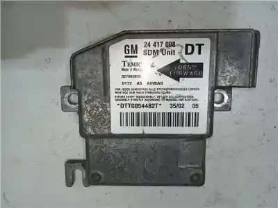 Peça sobressalente para automóvel em segunda mão Centralina De Airbag por OPEL COMBO 1.7 16V DI CAT (Y 17 DTL / LK8) Referências OEM IAM 24417008  