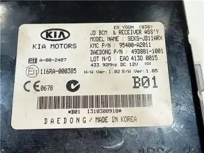 Pezzo di ricambio per auto di seconda mano modulo elettronico per kia ceed (jd) (2012->) 1.4 business [1.4 ltr. - 66 kw crdi cat] riferimenti oem iam 116ra000385  
