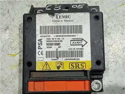 Автозапчасти б/у блок управления подушками безопасности за citroen c3 (2002->) 1.4 hdi ссылки oem iam 9658316580  