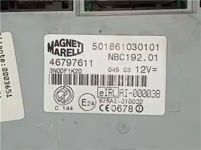 İkinci el araba yedek parçası elektronik modül için fiat stilo (192_) 1.9 jtd (192_xe1a) oem iam referansları nbc19201 46797611  