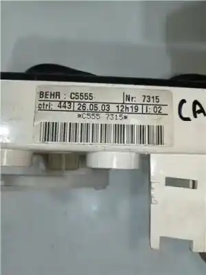 Second-hand car spare part climate control for renault kangoo (f/kc0) 1.5 dci diesel 82 cv / 60 kw oem iam references behr c5555  