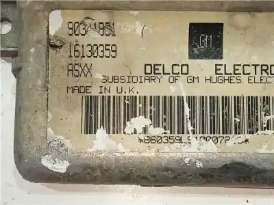 Pezzo di ricambio per auto di seconda mano centralina pompa iniezione per opel kadett e 1.6 riferimenti oem iam 16130359  