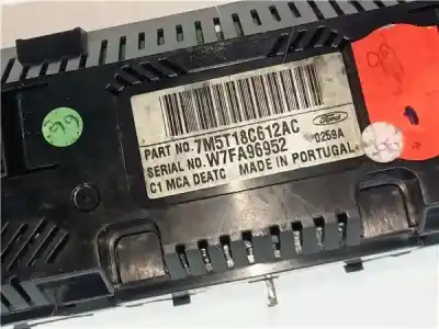 Peça sobressalente para automóvel em segunda mão comando de sofagem (chauffage / ar condicionado) por ford c-max (cb3) 1.8 tdci turbodiesel cat referências oem iam 7m5t18c612ac  