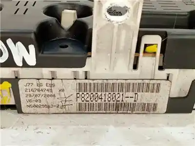 Автозапчасти б/у приборная доска за renault modus / grand modus (f/jp0_) 1.5 dci (fp0f jp0f) ссылки oem iam p8200418021d  