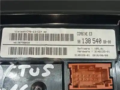 Peça sobressalente para automóvel em segunda mão quadrante por citroen c4 cactus 1.6 bluehdi 100 referências oem iam   