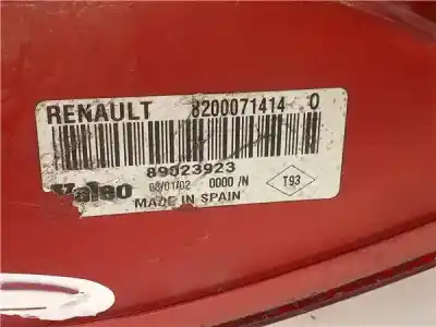 Second-hand car spare part right tailgate light for renault clio ii fase ii (b/cb0) 1.5 dci diesel oem iam references 8200071414  