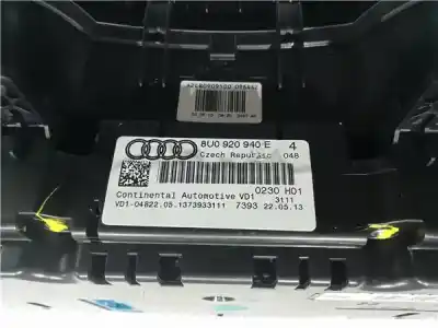 Second-hand car spare part dashboard for audi q3 (8ub, 8ug) 2.0 tdi quattro oem iam references 8u0920940e  