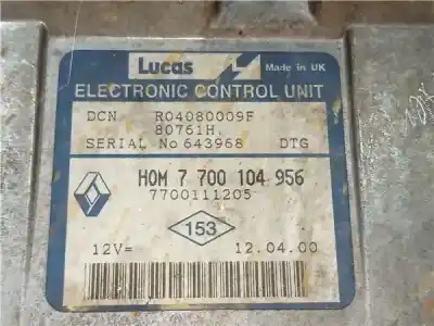 Piesă de schimb auto la mâna a doua unitate de control pompe de injectie pentru renault clio ii fase i (b/cb0) (1998->) 1.9 d (b/cb0e) referințe oem iam r04080009f 80761h  