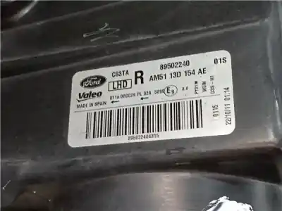 Gebrauchtes Autoersatzteil rechter scheinwerfer zum ford c-max (cb7) (2010->) 2.0 titanium [2.0 ltr. - 103 kw tdci cat] oem-iam-referenzen   