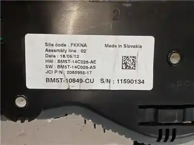 Автозапчасти б/у приборная доска за ford c-max (cb7) (2010->) 2.0 titanium [2.0 ltr. - 103 kw tdci cat] ссылки oem iam bm5t10849cu 2085955  