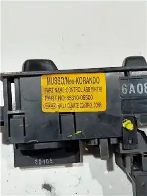 Peça sobressalente para automóvel em segunda mão comando de sofagem (chauffage / ar condicionado) por ssangyong korando 2.3 turbodiesel cat referências oem iam 8531005500  