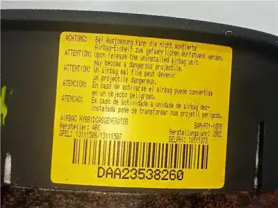 Piesă de schimb auto la mâna a doua airbag fațã stânga pentru opel corsa c (x01) 1.3 cdti (f08 f68) referințe oem iam 13111506 13111507  