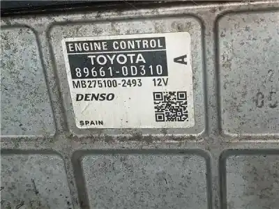 Peça sobressalente para automóvel em segunda mão centralina da bomba de injeção por toyota yaris (ksp9/scp9/nlp9) 1.4 turbodiesel cat referências oem iam 896610d310  