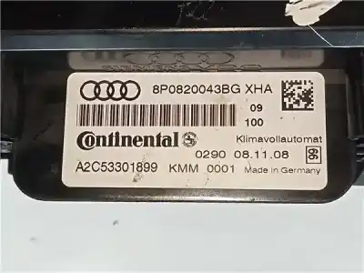 Peça sobressalente para automóvel em segunda mão comando de sofagem (chauffage / ar condicionado) por audi a3 (8p1) 2.0 tdi 16v referências oem iam 8p0820043bg  
