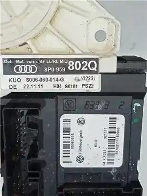 Peça sobressalente para automóvel em segunda mão motor elevador vidro dianteiro direito por audi a3 (8p1) 2.0 tdi 16v referências oem iam 8p0959802q  