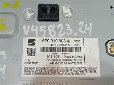 Peça sobressalente para automóvel em segunda mão display gps / multimídia por seat leon (5f1) (09.2012->) 2.0 fr [2.0 ltr. - 135 kw tdi] referências oem iam 5f0919603a  