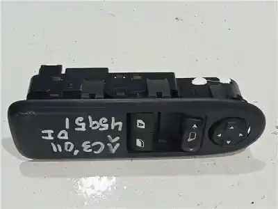 Second-hand car spare part LEFT FRONT POWER WINDOW SWITCH for CITROEN C3 PICASSO  OEM IAM references 96637530XT  
