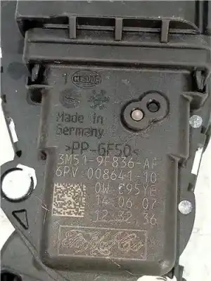 Second-hand car spare part accelerator pedal for ford c-max (cb3) 1.8 tdci turbodiesel cat oem iam references 3m519f836af  