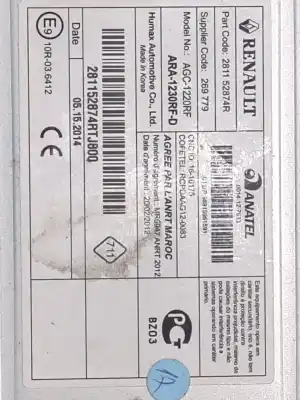 Second-hand car spare part audio system / radio cd for renault clio iv 1.5 dci diesel fap oem iam references 281152874r  