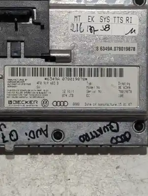 Pezzo di ricambio per auto di seconda mano display multifunzione per audi q7 (4l) 3.0 v6 24v tdi riferimenti oem iam 4f0919604b  