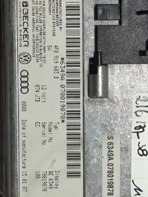 Pezzo di ricambio per auto di seconda mano display multifunzione per audi q7 (4l) 3.0 v6 24v tdi riferimenti oem iam 4f0919604b  